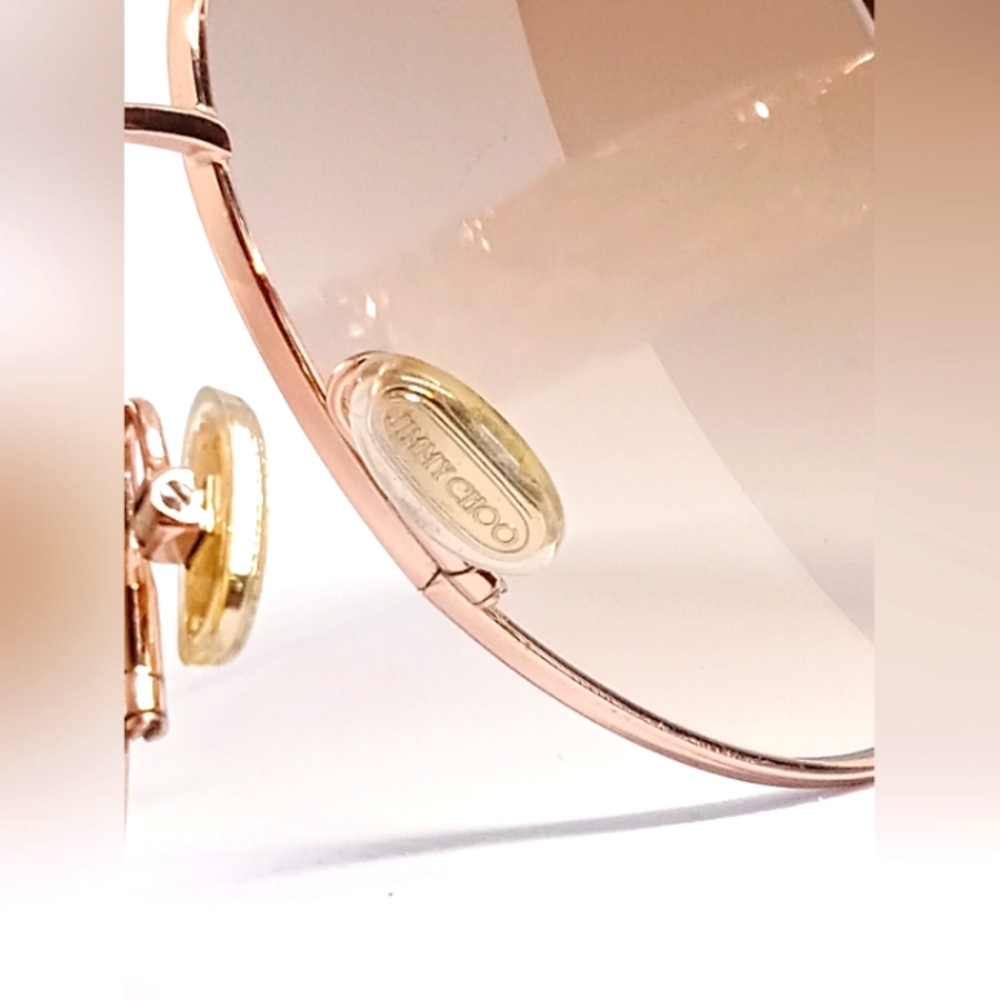 JIMMY CHOO "GRAY/S" SUNGLASSES WITH NON- PRESCRIPTION LENS: - Picture 10 of 15